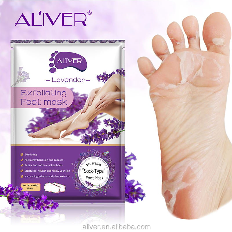 Aliver Foot Peeling Moisturizing Natural Exfoliating Foot Mask