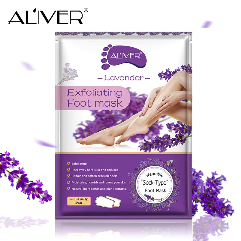 Aliver Foot Peeling Moisturizing Natural Exfoliating Foot Mask