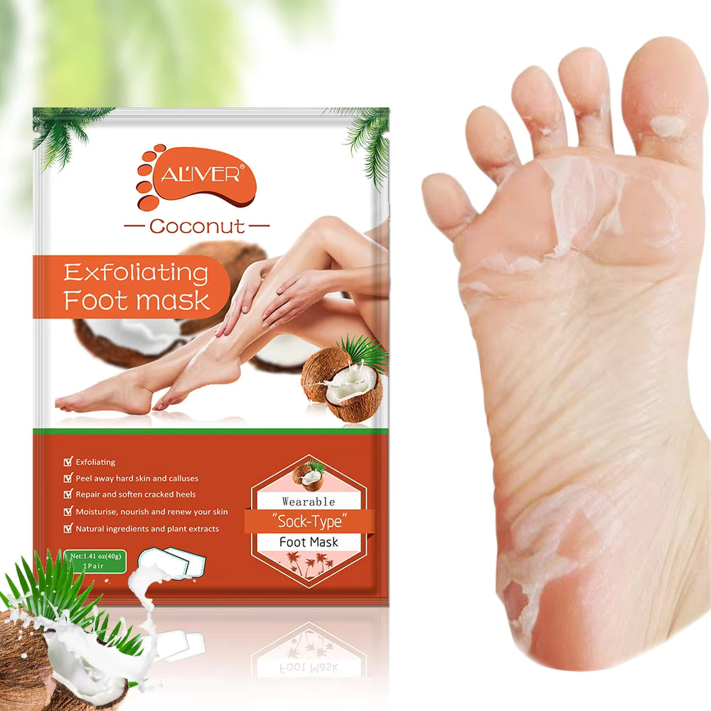 Aliver Foot Peeling Moisturizing Natural Exfoliating Foot Mask